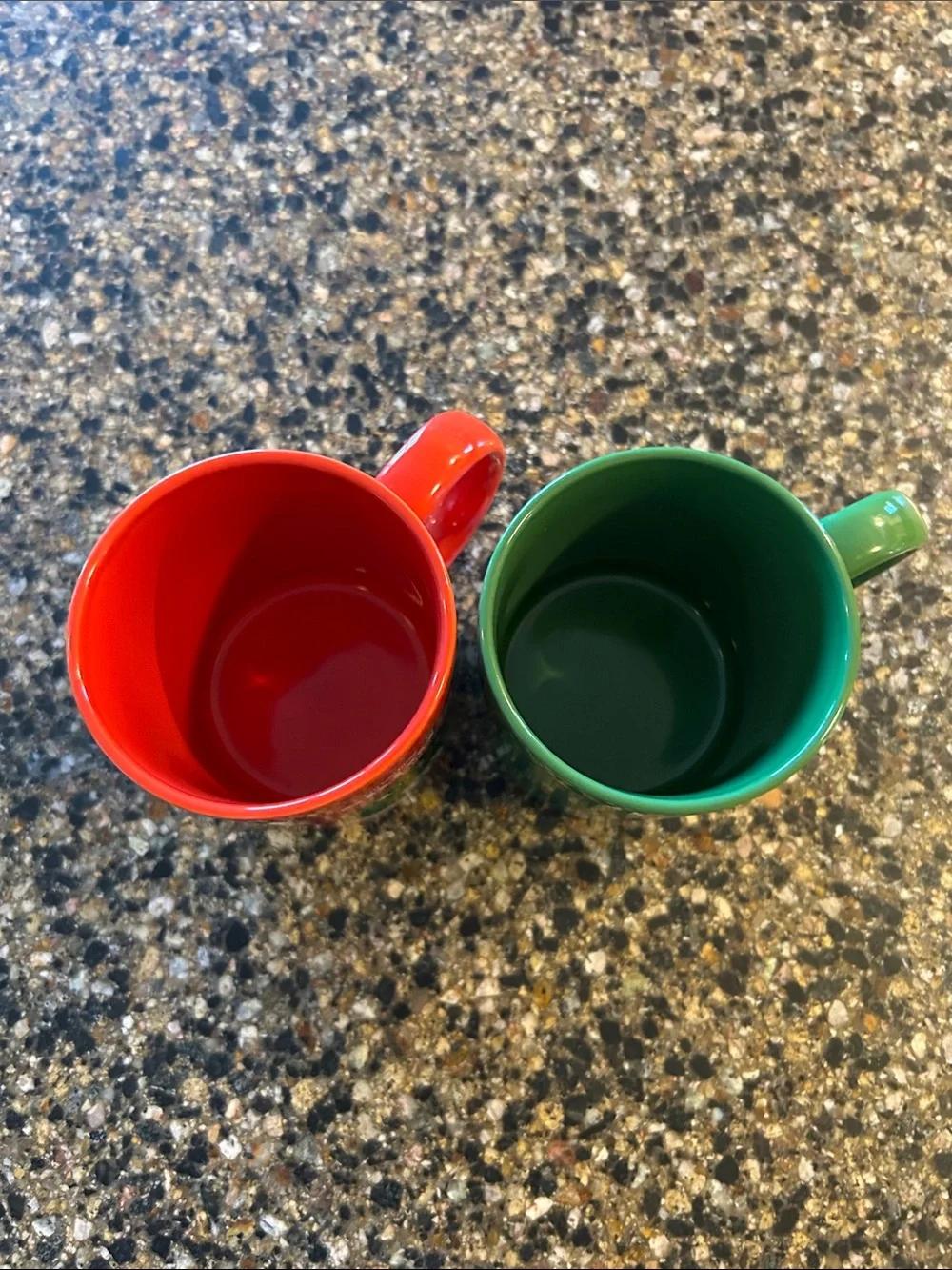 NEW M&M'S Red & Green Character Mugs Set